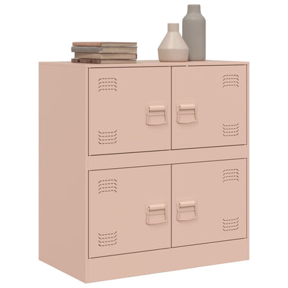 Sideboard Pink 67x39x73 cm Steel