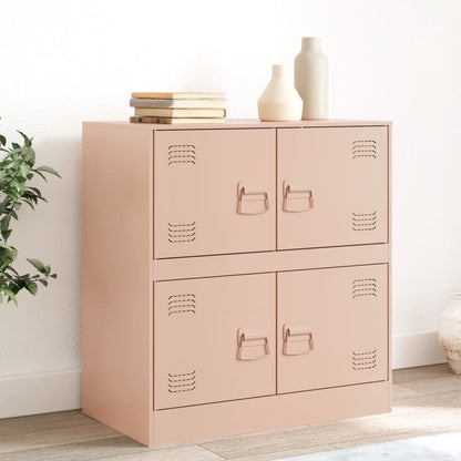 Sideboard Pink 67x39x73 cm Steel