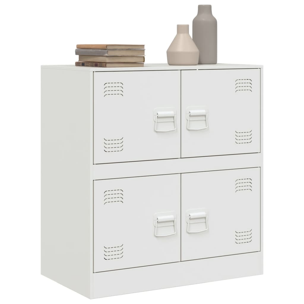 Sideboard White 67x39x73 cm Steel