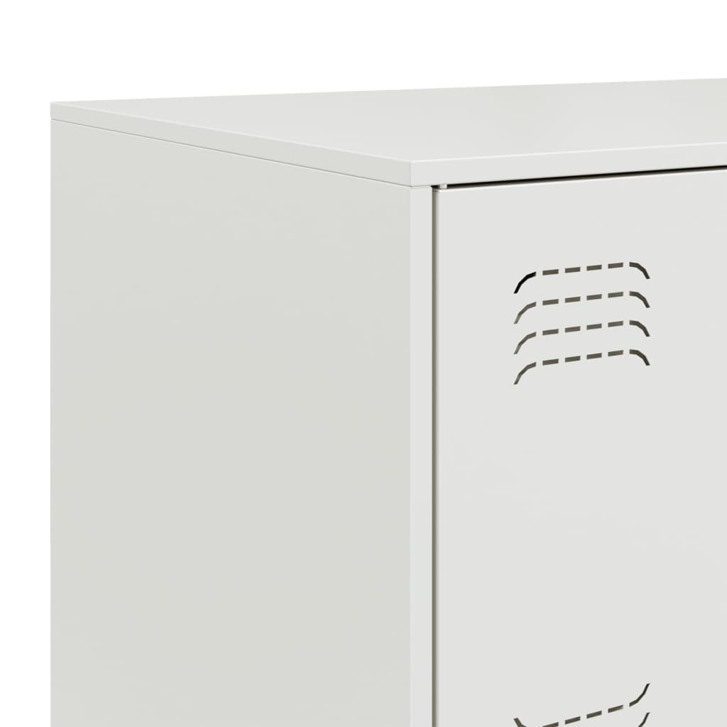 Sideboard White 67x39x73 cm Steel