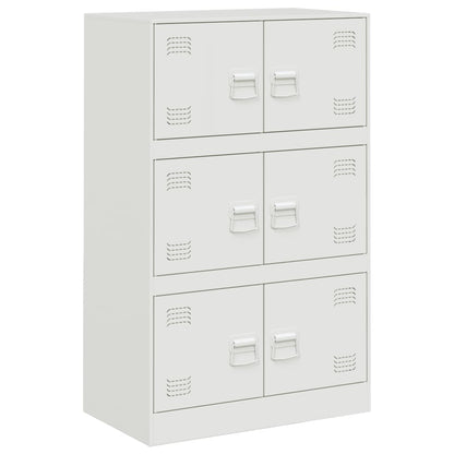 Sideboard White 67x39x107 cm Steel