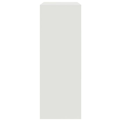 Sideboard White 67x39x107 cm Steel