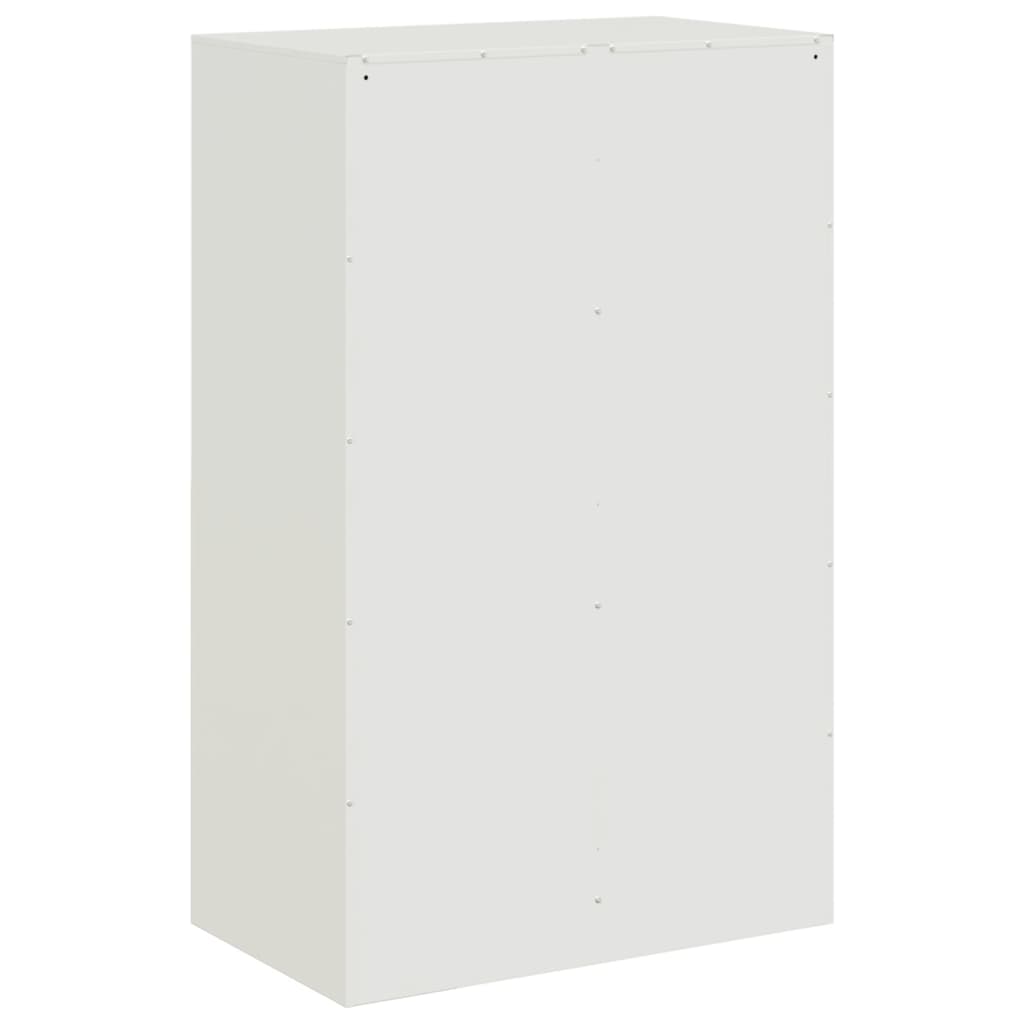 Sideboard White 67x39x107 cm Steel