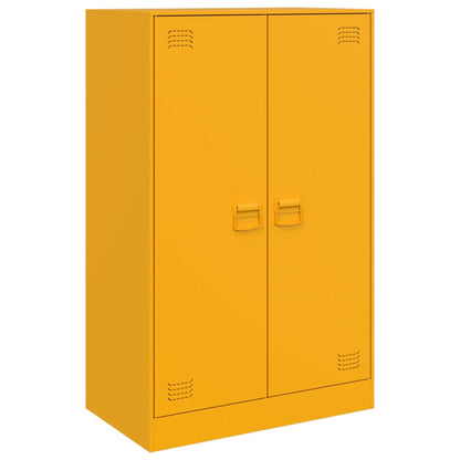Sideboard Mustard Yellow 67x39x107 cm Steel
