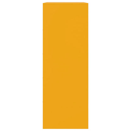 Sideboard Mustard Yellow 67x39x107 cm Steel