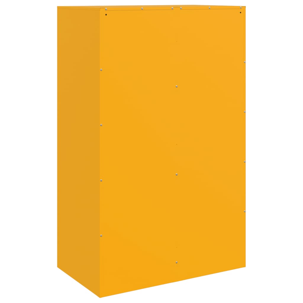 Sideboard Mustard Yellow 67x39x107 cm Steel