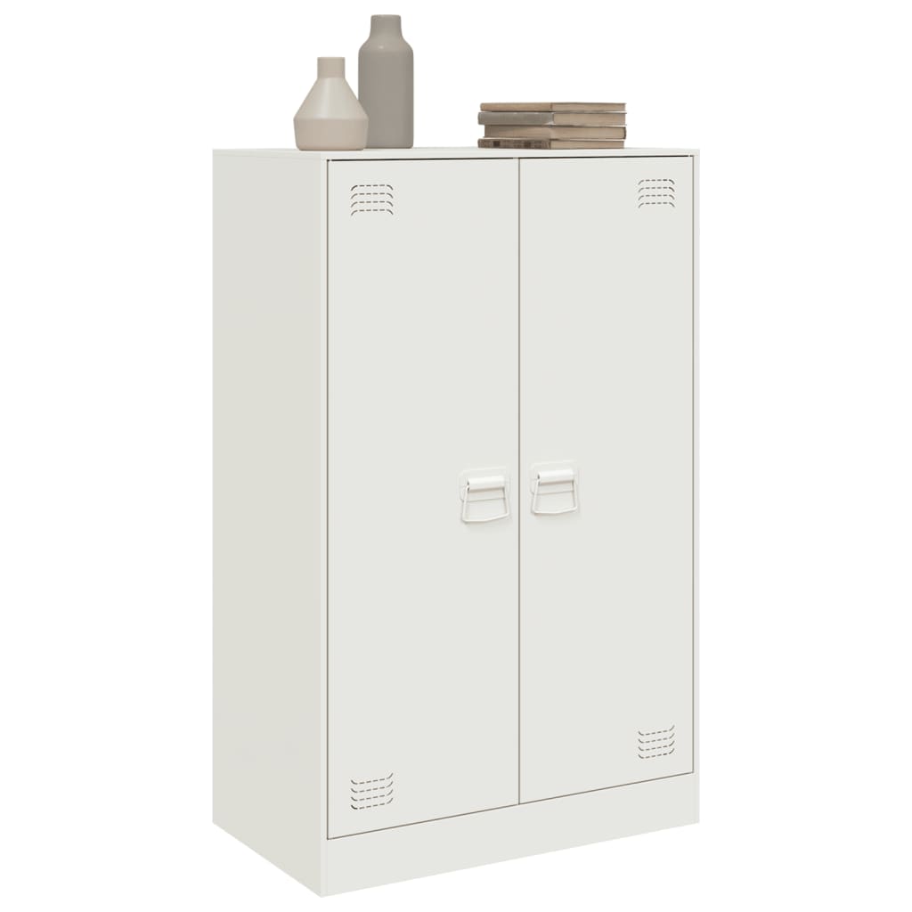 Sideboard White 67x39x107 cm Steel