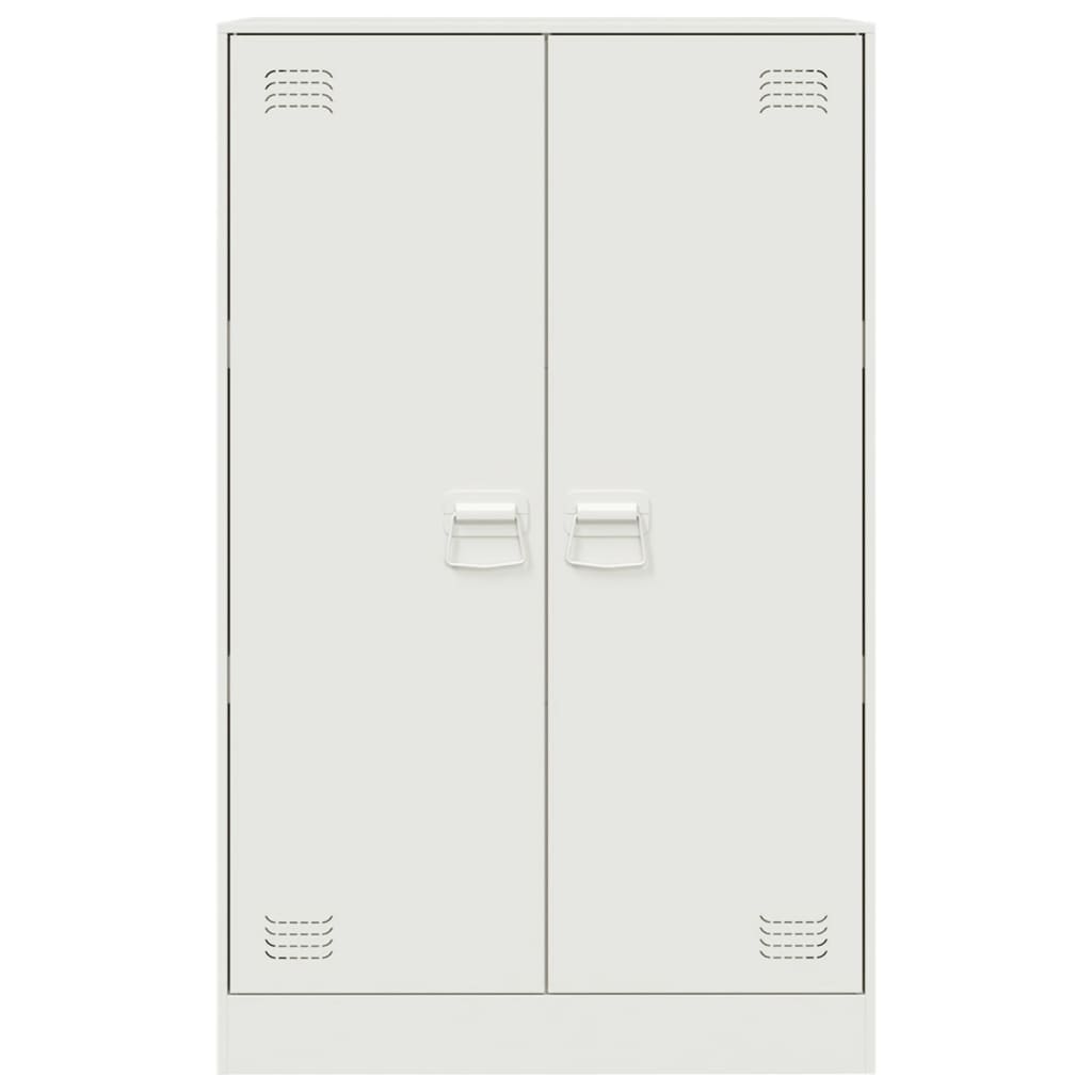 Sideboard White 67x39x107 cm Steel