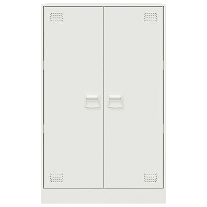 Sideboard White 67x39x107 cm Steel