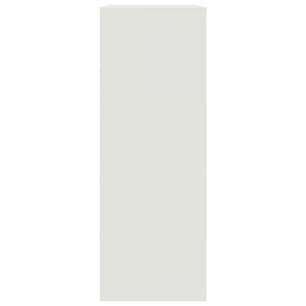 Sideboard White 67x39x107 cm Steel