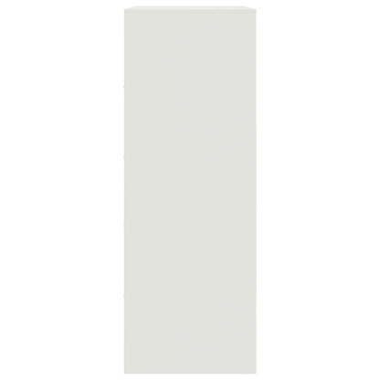 Sideboard White 67x39x107 cm Steel