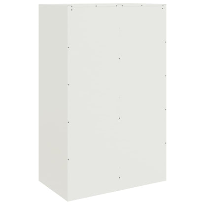 Sideboard White 67x39x107 cm Steel
