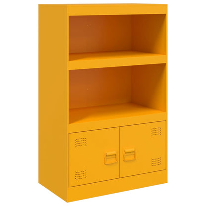 Sideboard Mustard Yellow 67x39x107 cm Steel