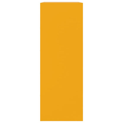 Sideboard Mustard Yellow 67x39x107 cm Steel