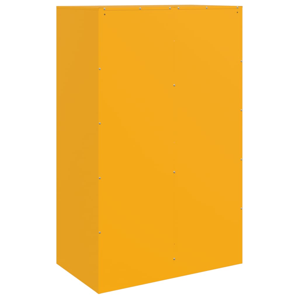 Sideboard Mustard Yellow 67x39x107 cm Steel