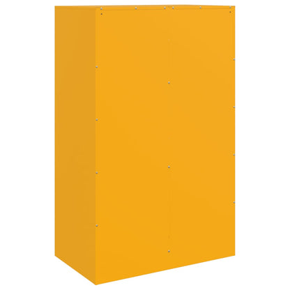 Sideboard Mustard Yellow 67x39x107 cm Steel