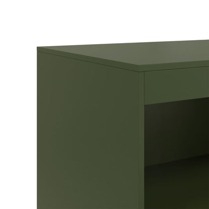 Sideboard Olive Green 67x39x107 cm Steel