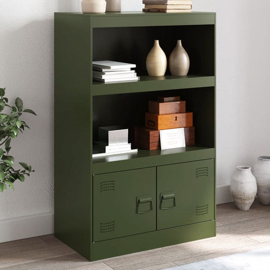 Sideboard Olive Green 67x39x107 cm Steel