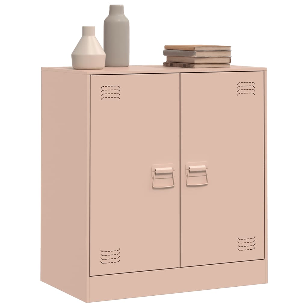 Sideboard Pink 67x39x73 cm Steel