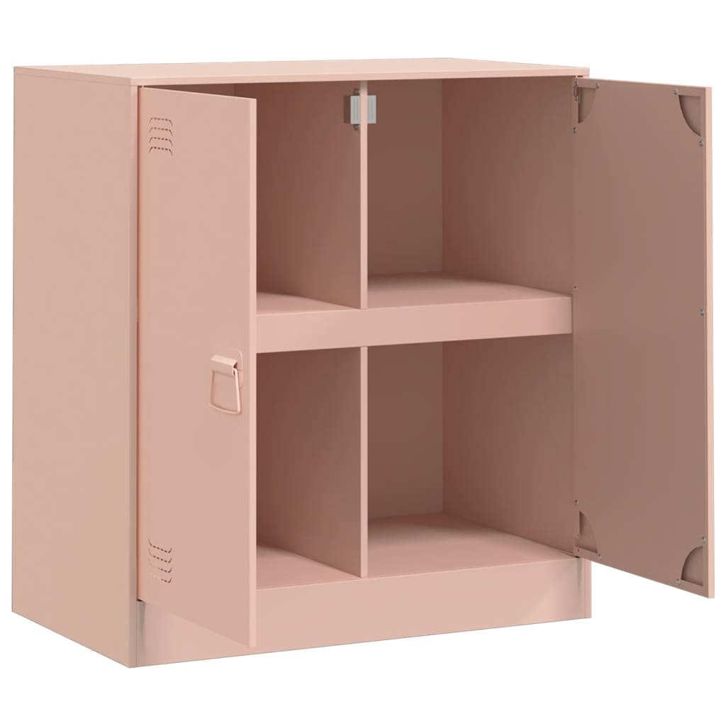 Sideboard Pink 67x39x73 cm Steel