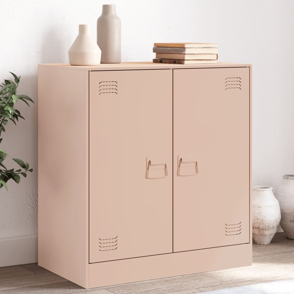 Sideboard Pink 67x39x73 cm Steel