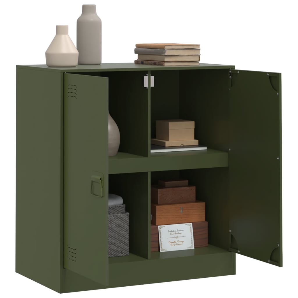 Sideboard Olive Green 67x39x73 cm Steel