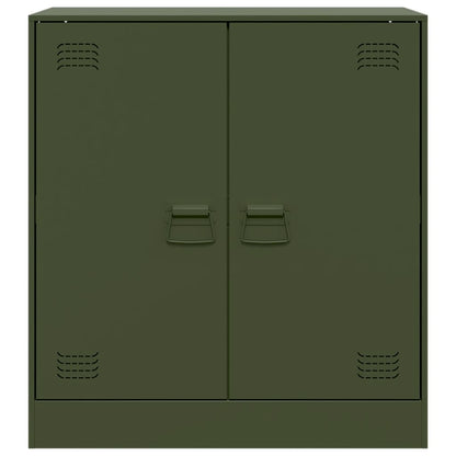 Sideboard Olive Green 67x39x73 cm Steel