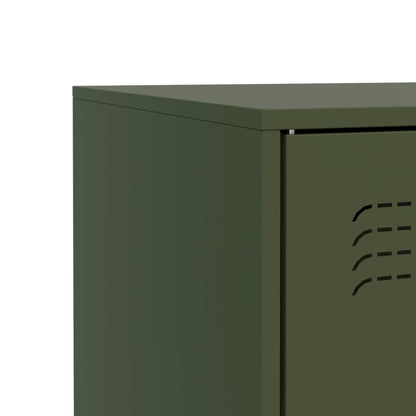 Sideboard Olive Green 67x39x73 cm Steel