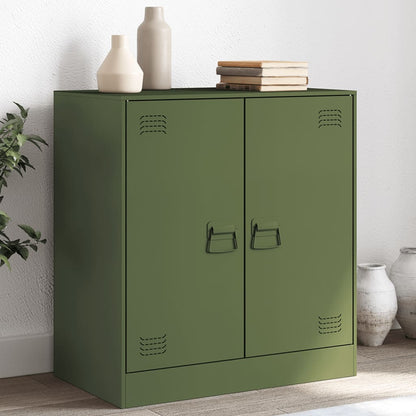 Sideboard Olive Green 67x39x73 cm Steel