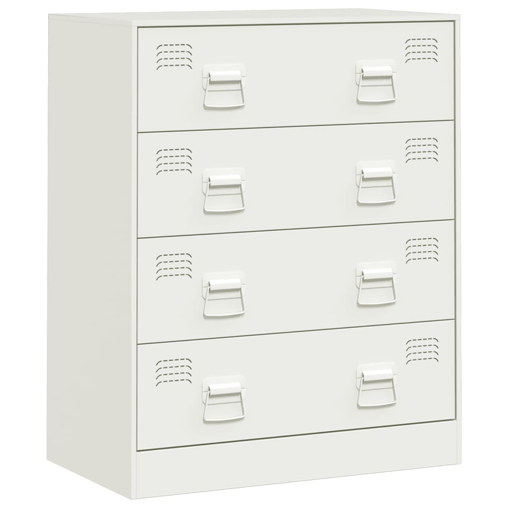 Sideboard White 67x39x83 cm Steel