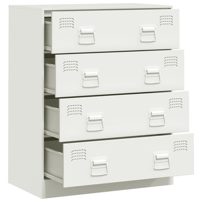 Sideboard White 67x39x83 cm Steel