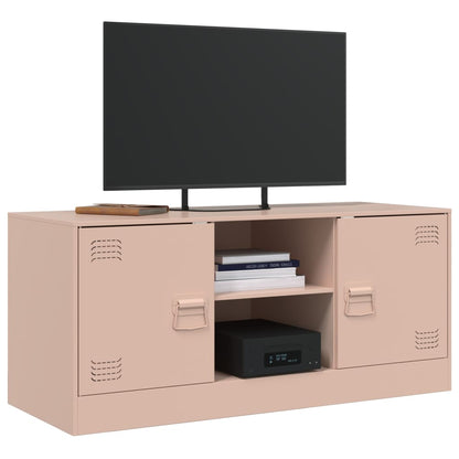 TV Cabinet Pink 99x39x44 cm Steel