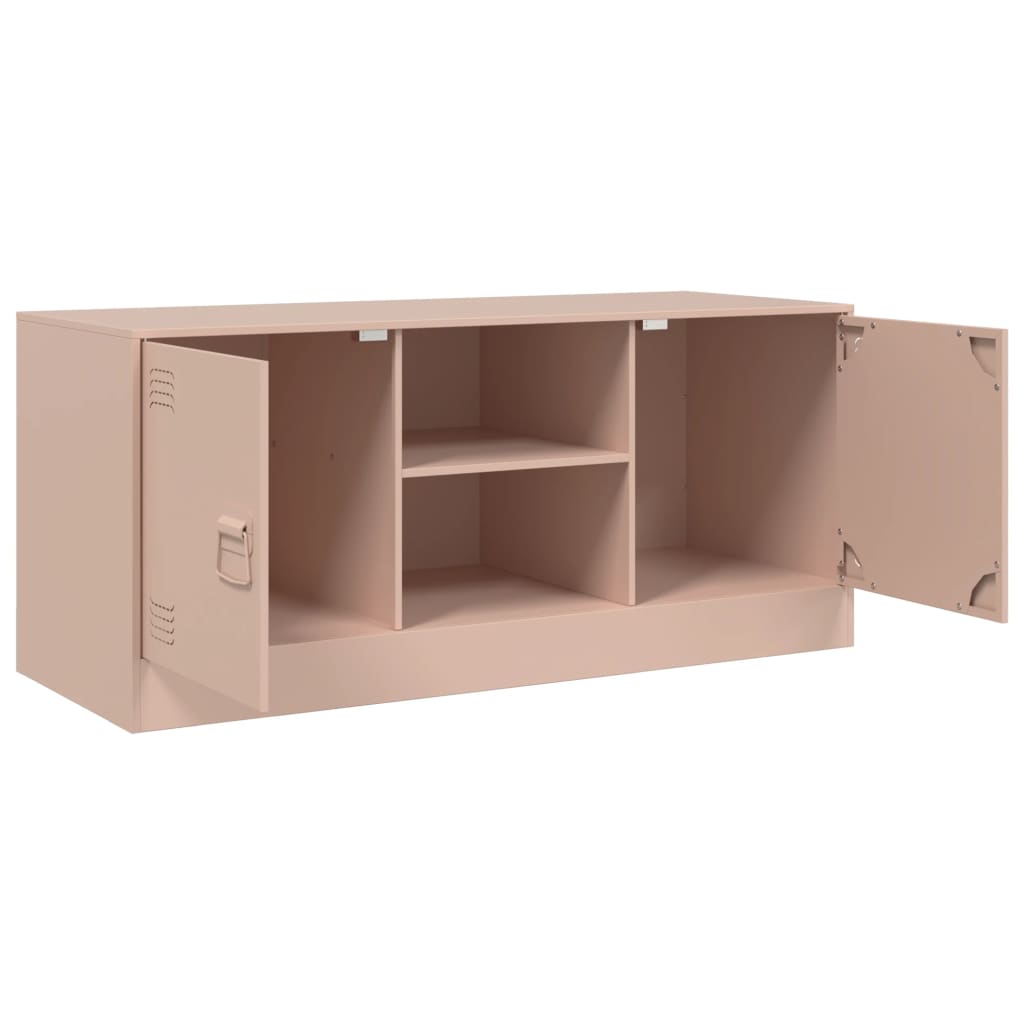 TV Cabinet Pink 99x39x44 cm Steel