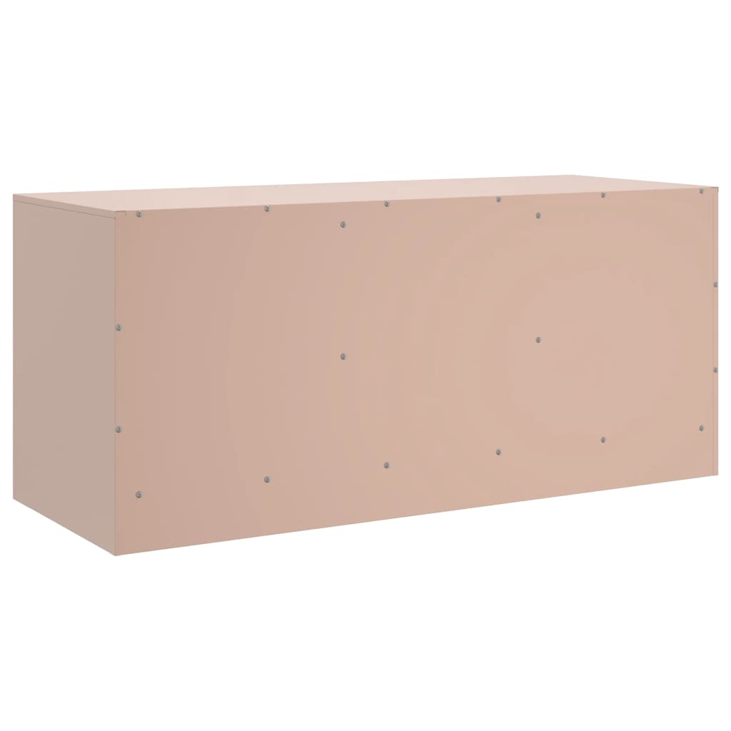 TV Cabinet Pink 99x39x44 cm Steel