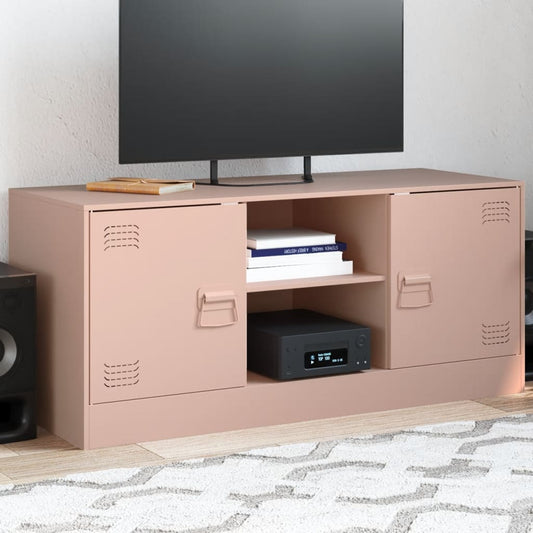 TV Cabinet Pink 99x39x44 cm Steel