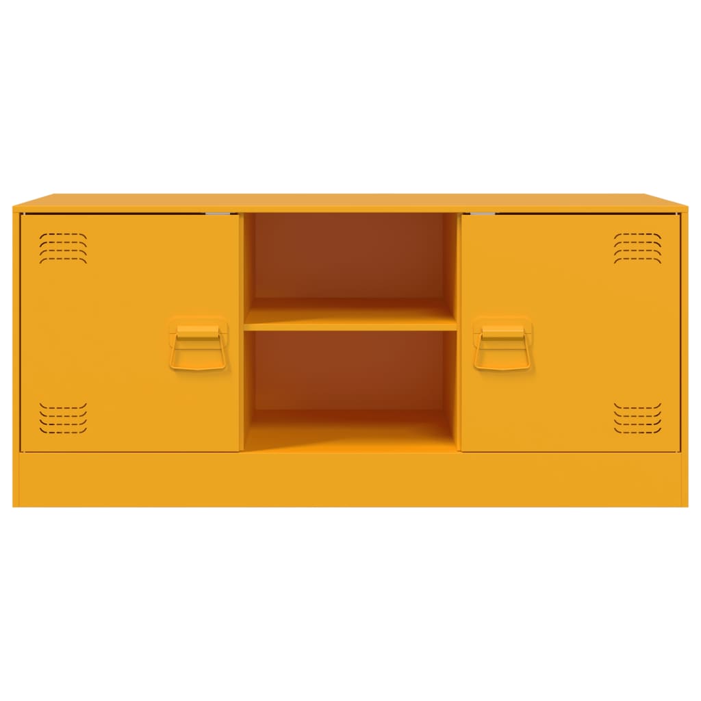 TV Cabinet Mustard Yellow 99x39x44 cm Steel