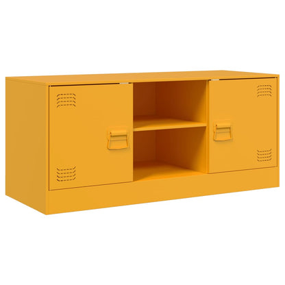 TV Cabinet Mustard Yellow 99x39x44 cm Steel