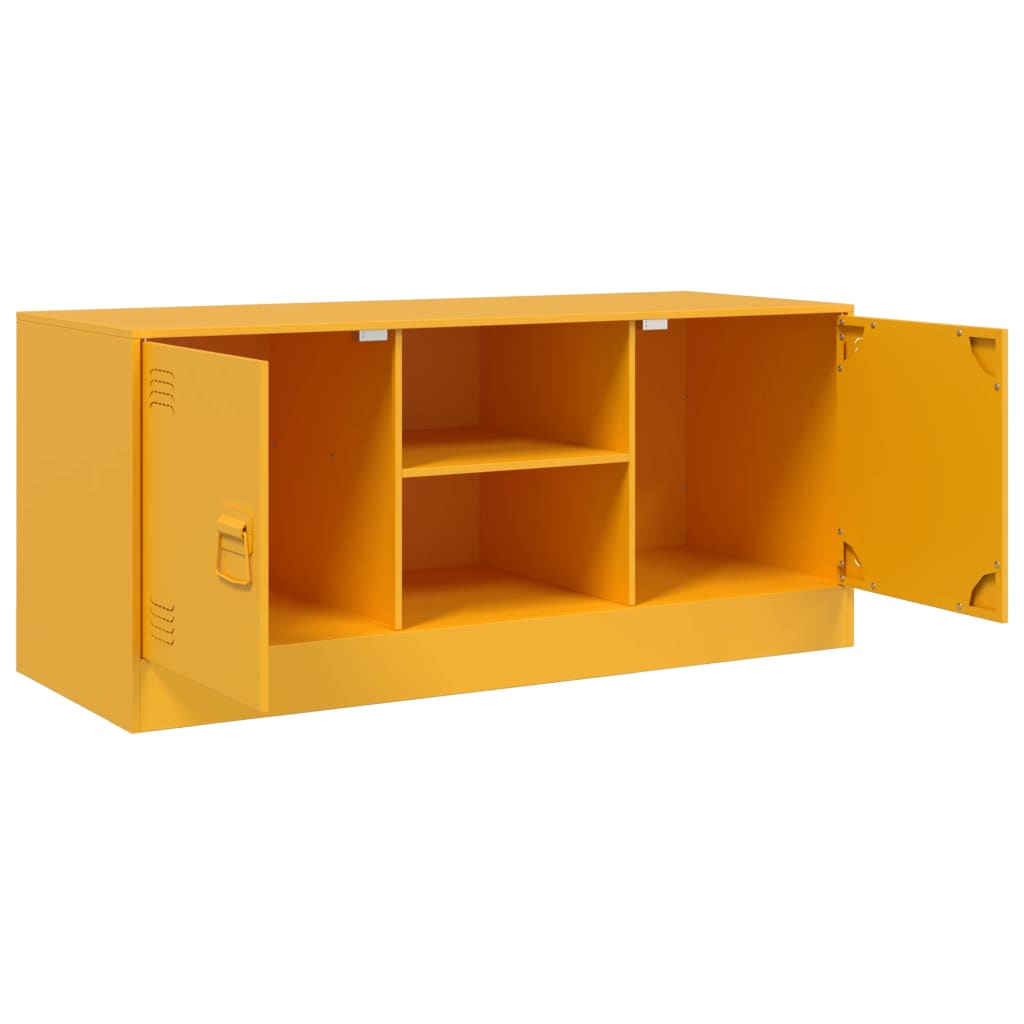 TV Cabinet Mustard Yellow 99x39x44 cm Steel