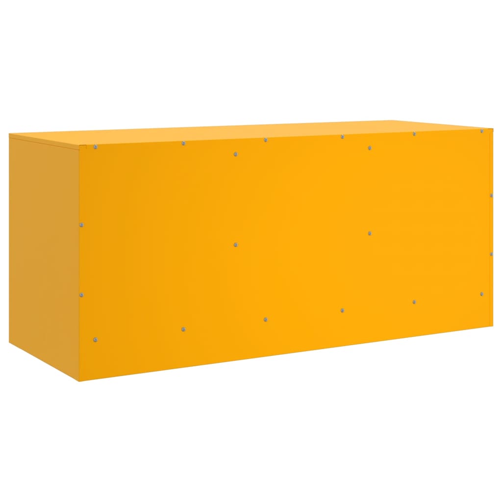 TV Cabinet Mustard Yellow 99x39x44 cm Steel