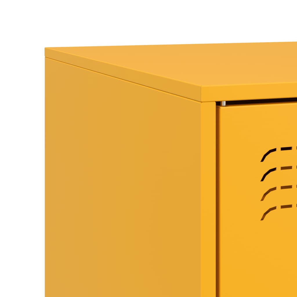 TV Cabinet Mustard Yellow 99x39x44 cm Steel