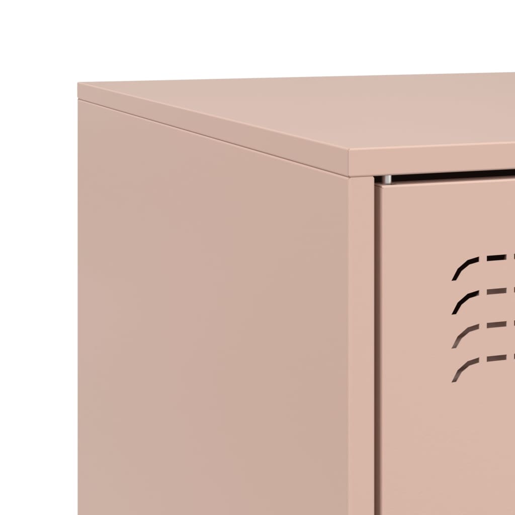 TV Cabinet Pink 67x39x44 cm Steel