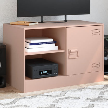 TV Cabinet Pink 67x39x44 cm Steel