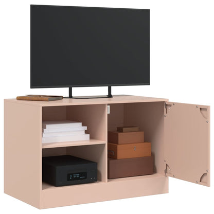 TV Cabinets 2 pcs Pink 67x39x44 cm Steel