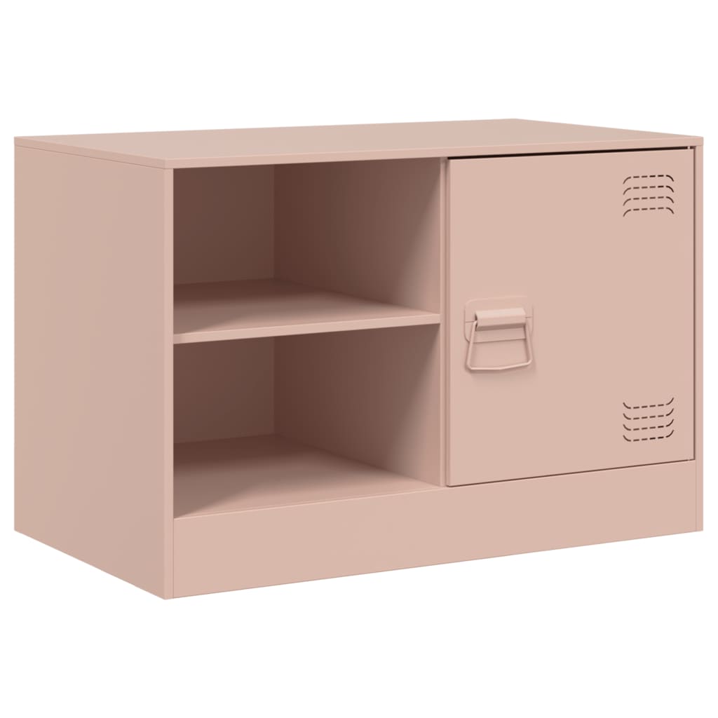 TV Cabinets 2 pcs Pink 67x39x44 cm Steel