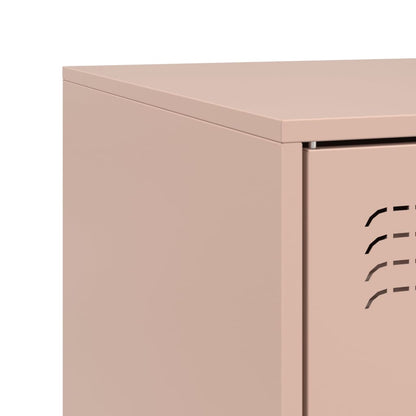 TV Cabinets 2 pcs Pink 67x39x44 cm Steel