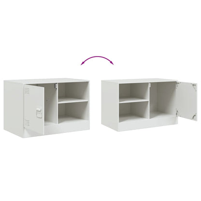 TV Cabinet White 67x39x44 cm Steel