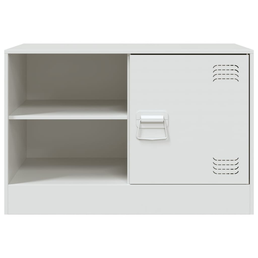 TV Cabinets 2 pcs White 67x39x44 cm Steel