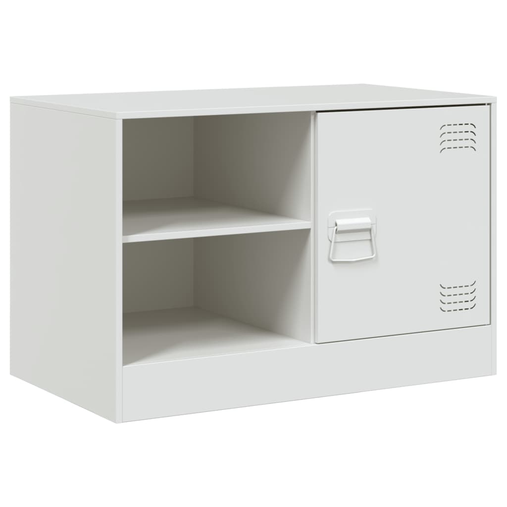 TV Cabinets 2 pcs White 67x39x44 cm Steel