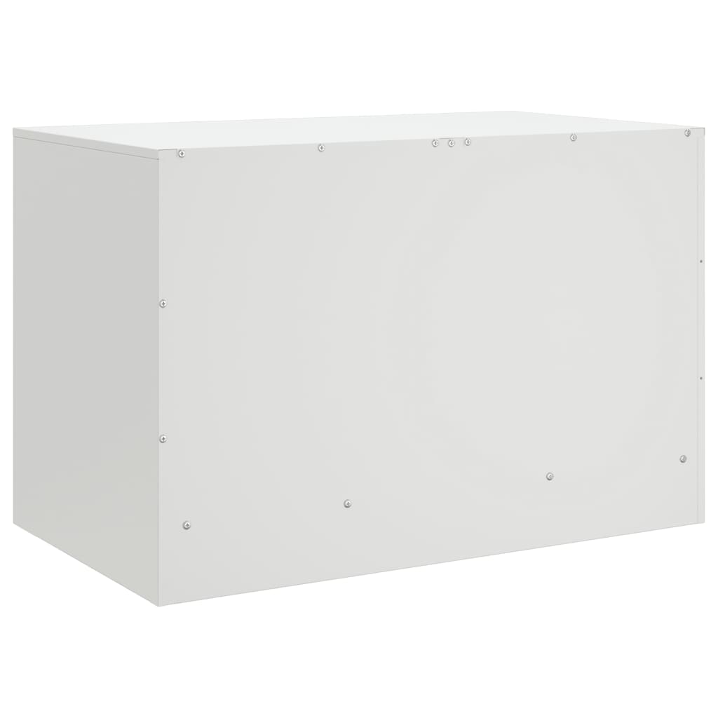 TV Cabinets 2 pcs White 67x39x44 cm Steel