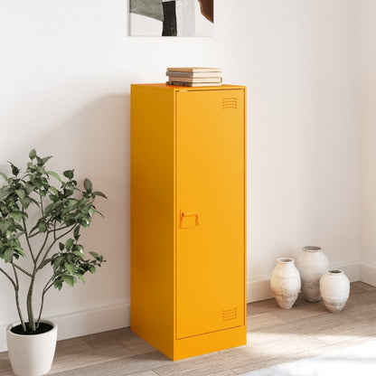 Sideboard Mustard Yellow 34.5x39x107 cm Steel